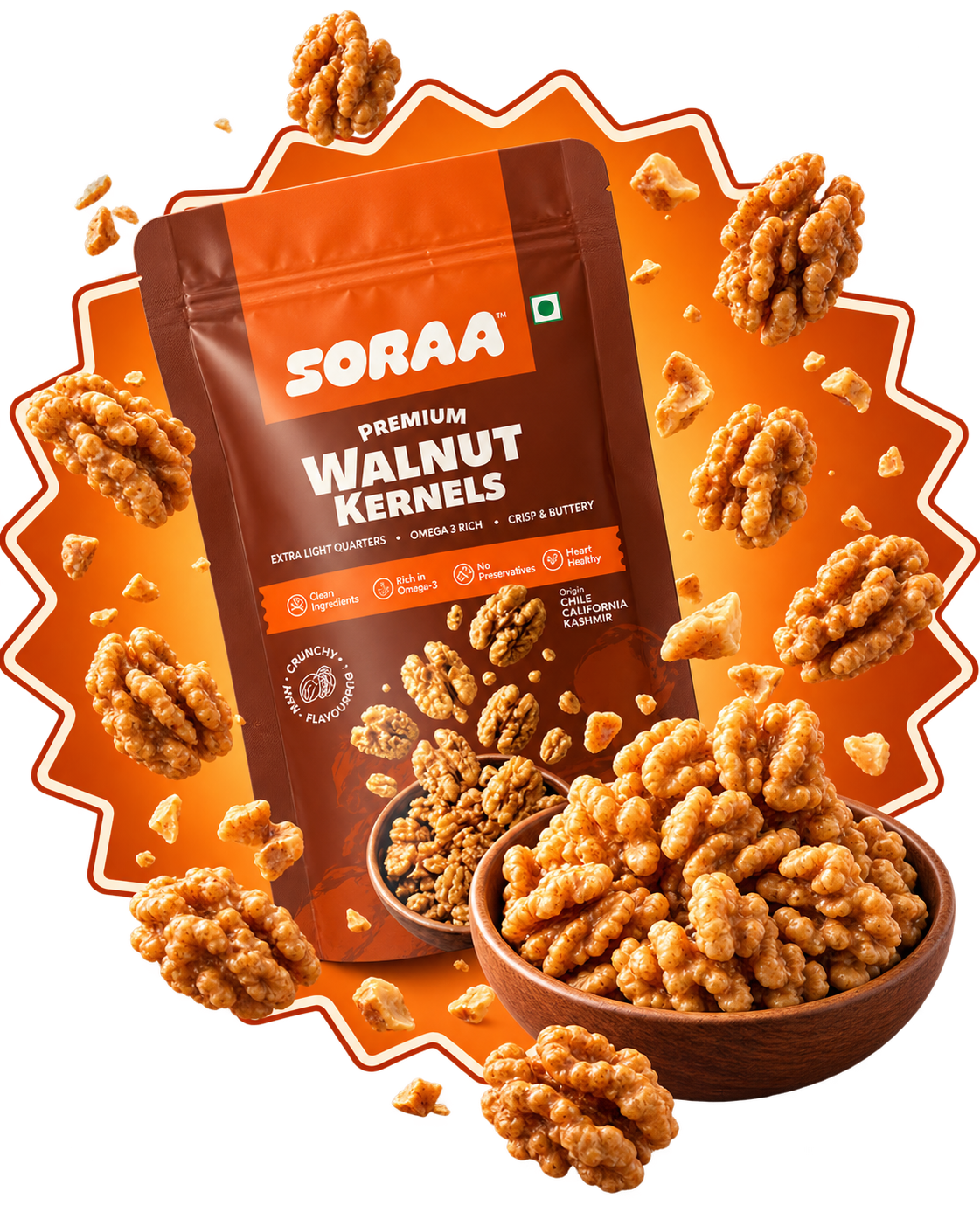 SORAA walnut kernels campaign